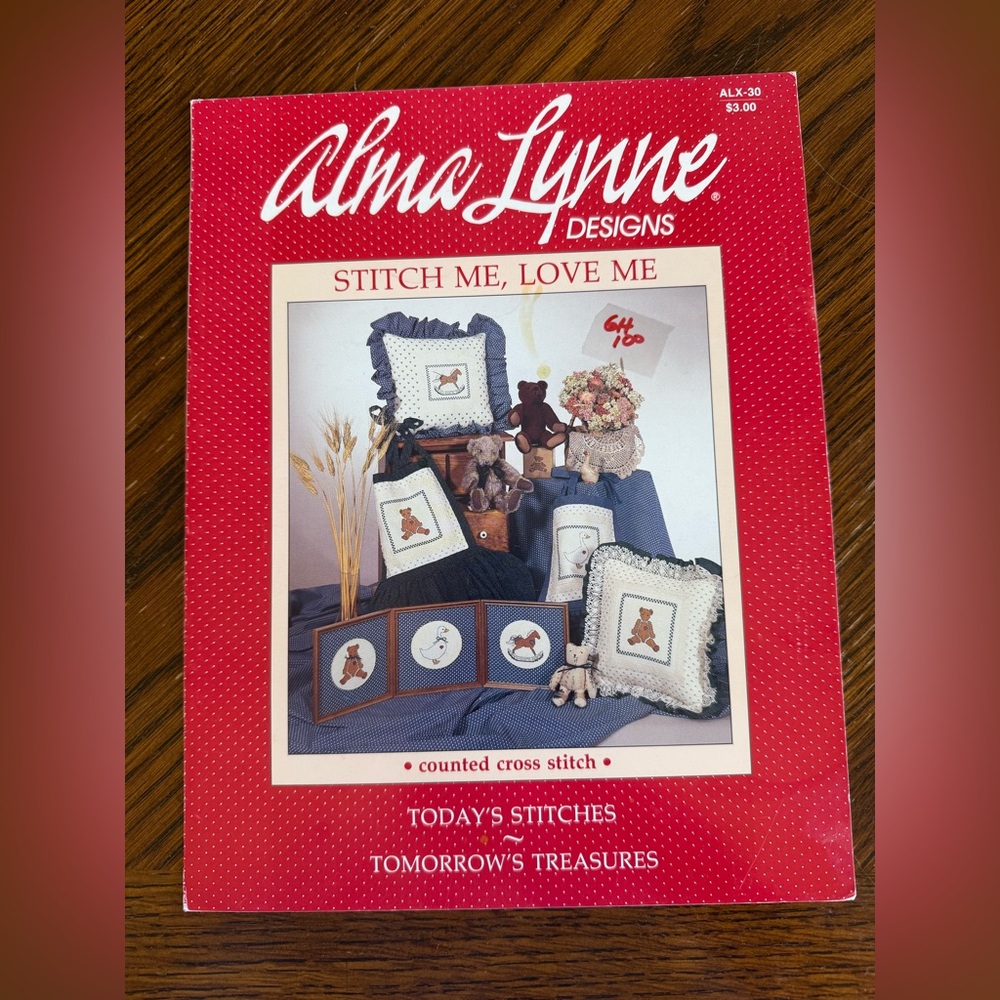 Alma Lynne Designs lot of 5 Booklets Counted Cross Stitch Bears Folk Country - Picture 3 of 9